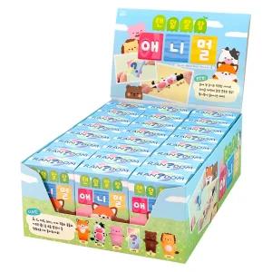 24개 조선문방구 랜덤 말랑 애니멀 1박스 캐릭터 미니 인형 뽑기