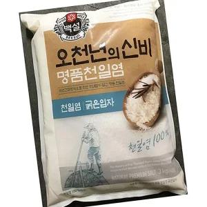 백설 천일염 굵은 3k 천연소금