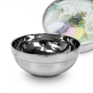 스텐그릇 업소용 이중 라면그릇 16cm