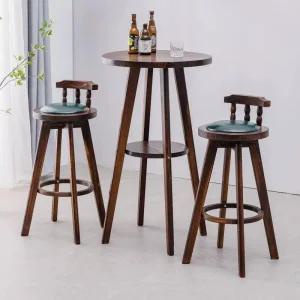 원목 바테이블 높은 탁자 의자 카페 창가 홈바