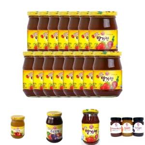 딸기쨈 300G 15개/샌드위치잼/빵쨈/후르츠쨈/과일잼/과일병잼/과일쨈/샌드위치쨈/병쨈/후루츠쨈/딸기잼병