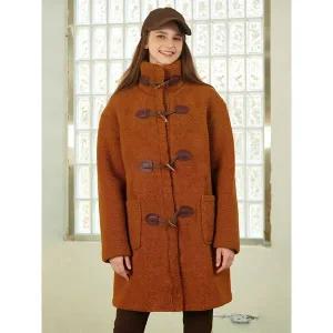 [하프클럽/레코브](레코브) 뽀글이 떡볶이 롱 코트(LG61CZCT502X)