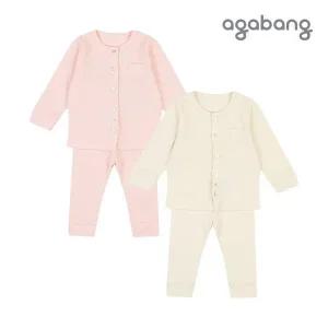 [롯데백화점]아가방 리츠수플레슬림오픈내의(CREAM,PINK) 01Q717608