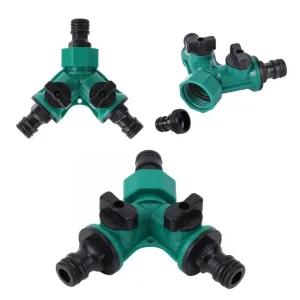 호스연결 3구 Y 밸브 커넥터 정원 물분배기 수도꼭지
