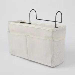 침대 사이드 수납포켓(화이트) 걸이식 수납정리함 접이식선반 접이식옷장선반 옷장선반 걸이형수납 l