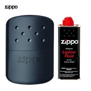 ZIPPO 핸드워머 포켓 손난로 블랙 2종세트(손난로+133ml 오일)
