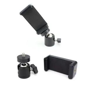 스마트폰 볼헤드 안정기 삼각대 플레이트 아이폰 호환 삼각대 모노포드 셀카봉 QR코드