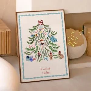 [아트밀]홀리데이 리본트리 포스터액자 30종 - C98 크리스마스 스토리북