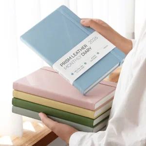 26년 먼슬리 다이어리 A5 가죽 업무용 수첩 2026년 월간 교무수첩 26년 인디고