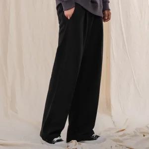 엘라모 사이드 패널 와이드 원턱 스?팬츠