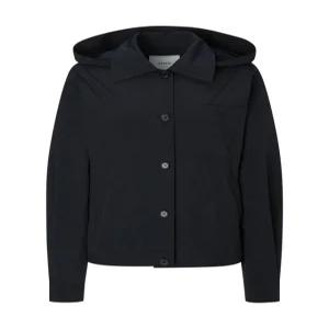 헤지스 여성 25FW 캐주얼 경량 자켓 블랙 HSJA5D801BK