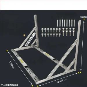 실외기 거치대 야외 작업 보조 프레임 벽걸이 선반 304 스텐 거치대 (2-3HP)