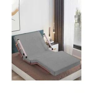 전기 매트리스 노인 원격제어 환자용 입원실 침대 침대(90x190cm/듀얼모터/스펀지)-그레이