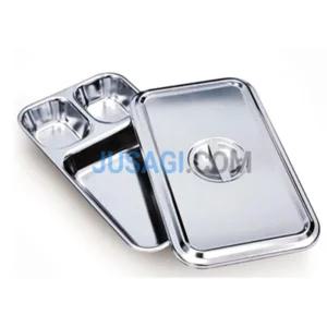 병원 뚜껑있는 사각 스텐 3칸 의료용 드레싱캔 소독세트 요양원