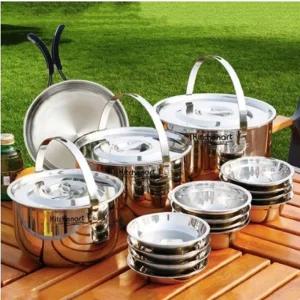 키친아트 캠핑 스텐레스 코펠 6~7인용