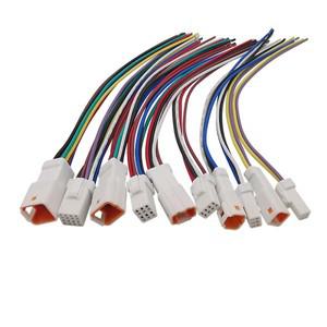 JWPF JST 자동 방수 수 플러그 암 소켓 전선 커넥터 22AWG 케이블 15cm 1 쌍 2P 3 4 6/8 핀