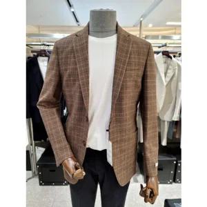 [갤러리아] 본 브라운 오렌지 데코 슬림핏 블레이져 BN1FEA209