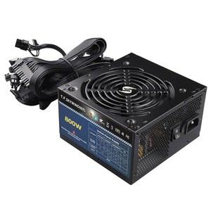 800W PSU 80 플러스 골드 스탠다드 ATX 컴퓨터 전원 공급 장치 비모듈러 내장 125MM 초조용 FDB 팬(데스크탑 게이밍 PC 서버용 20+4핀 마더보드 전원 포함)