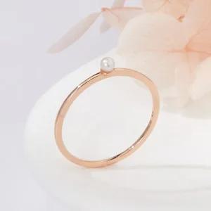 [비앤비골드] 14K 비쥬 진주 엥게이지 탄생석 반지 NPR42056