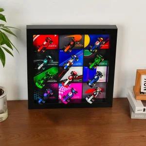 71049 F1 미니피겨 전시케이스 액자 박스 소장용 디스플레이 레고 블록 세로형 레이스카