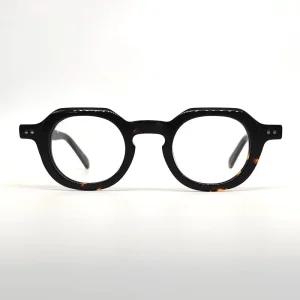 김구안경 블랙 뿔테 김구 동글이 둥근 호피 복고풍 두꺼운 원형 복고 긱시크룩 단품 초경량