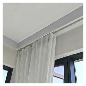 창문용 엑스트라 롱 알루미늄 코니스 보드 - 천장/벽걸이 커튼 펠멧 박스 패널, 커튼용 240m(7.9피트) 밸런스, 롤러 블라인드, 베네시안 블라인드 설치