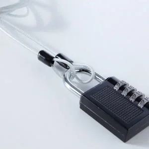 다용도 와이어 로프 케이블 캐리어 자전거 자물쇠 2M 다용도와이어 유럽 여행