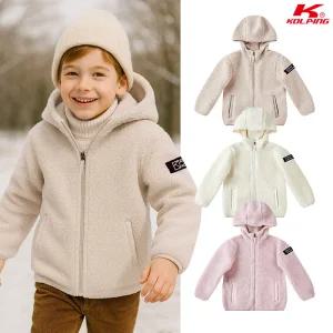 콜핑 아동공용 겨울 보온 부클 등산 키즈 후드 후리스 자켓 2064JK745U