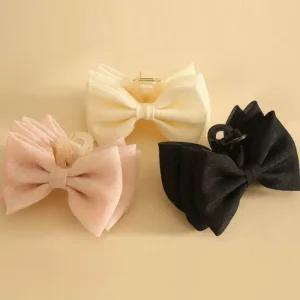 블링쉬폰 리본 13cm 집게핀 여자핀 여성핀 여자헤어핀 여성헤어핀 이쁜핀 예쁜핀 데일리핀