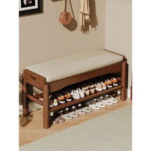 원목 손잡이 신발장의자 현관벤치 45cm 신발 수납 현관신발장