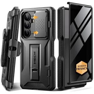TONGATE Z Fold 7 케이스, 프라이버시 액정보호필름, [내장 슬라이드 카메라 커버 및 스탠드] [스파이방지]