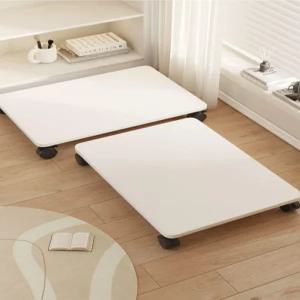 사각 원목 바퀴다이 이동형 대형 화분받침대 단단한 이동