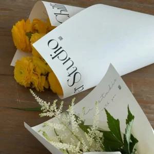 [가지가지] 레터링 꽃다발포장지 플로드지 꽃포장 꽃다발 포장지 10매 20매 무광택 선물포장지