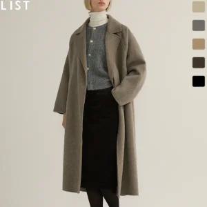 [리스트](대구신세계) 울 벨티드 핸드메이드 롱 코트