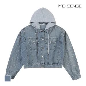 [미센스] 후드배색 데님자켓_MB3YDJM301D