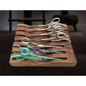 가위꽂이 원목 미용도구 정리대 정리함 전문가용