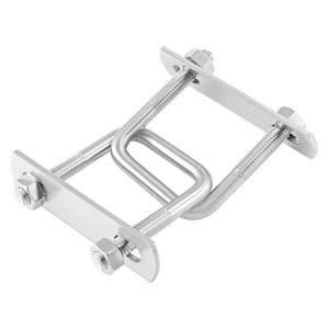 Jersvimc 2Pc 스테인리스 스틸 사각형 U-볼트 클램프 M8x40x65mm - (실 크기 x 내부 너비 길이) 캠핑 트레일러용 미니 메탈 U 볼트 폴 브래킷