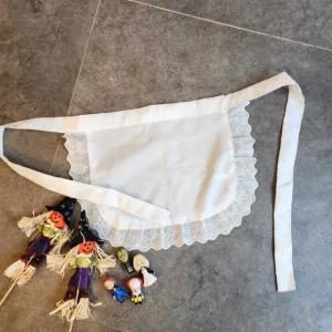 UME 할로윈 메이드 코스튬 레이스 펀칭 앞치마 할로윈 코스프레