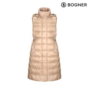 [보그너] 여성 롱기장 다운 점퍼베스트 L_BEIGE