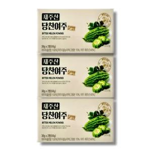 [건강식품] 제주산 당찬여주 분말 30g x 2통 3박스