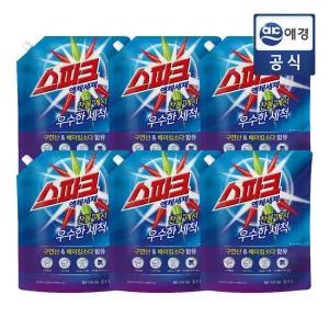 [스파크][S]스파크 액체세제 2100ml 6개 리필