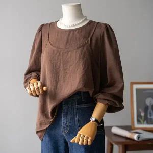 (안나앤모드) A. 머룬 뷔스티에 블라우스[셔츠D0903I03]