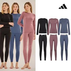 [아디다스] 데일리 웜웨어 여성 동내의 상하의 6종(3세트)[35523637]