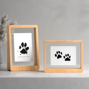 강아지 고양이 발도장 키트 고급액자 기념 생일선물 발자국 스탬프 장식 굿