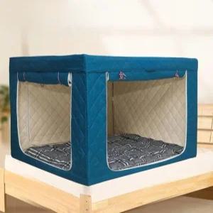 침대텐트 난방 침대 텐트 방한 방음 보온 두꺼운 실내 수면 실내방한 싱글