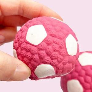 강아지 라텍스 삑삑이 축구공 퍼플 소형 1P 공놀이 강아지공장난감