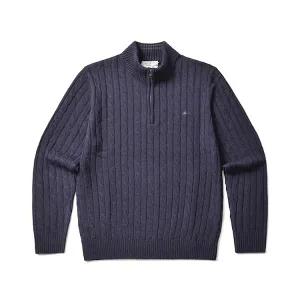 [롯데백화점]올젠 메리노울 트위스트 케이블 반짚업  ZBF4EU1205 NV