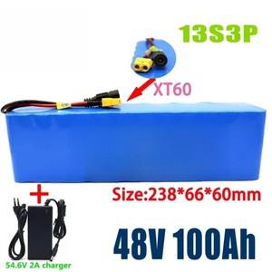 2025년  13S3P 48V 100000mAh 리튬이온 배터리 호환용 팩 BMS 포함 54.6V에