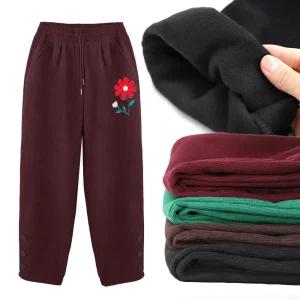 골덴 기모바지 꽃자수 무지 고쟁이 몸빼 겨울 작업복 밴딩팬츠