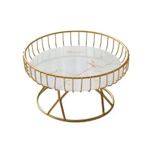 ABM인테리어 스틸 다용도 간식바구니 화이트(대)수납 바스켓 정리 도바스켓 도바구니 소품 과일